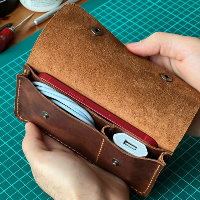 Deri Telefon Çantası v2